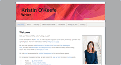 Desktop Screenshot of kristinokeefe.com